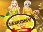 Lemony girl at prom