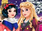 Aurora and Snow White winter fashion