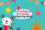 Arty mouse coloring book