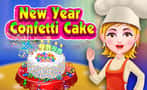 New Year Confetti Cake