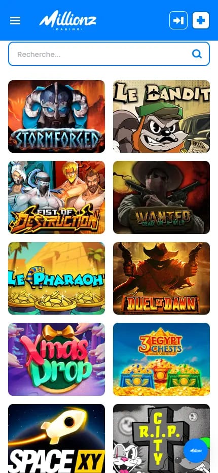 Image de jeux de Millionz Casino