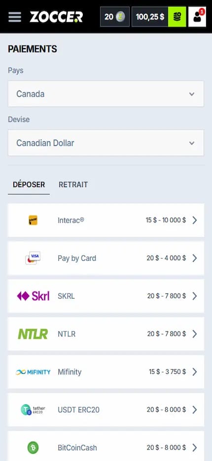 Les méthodesde paiement