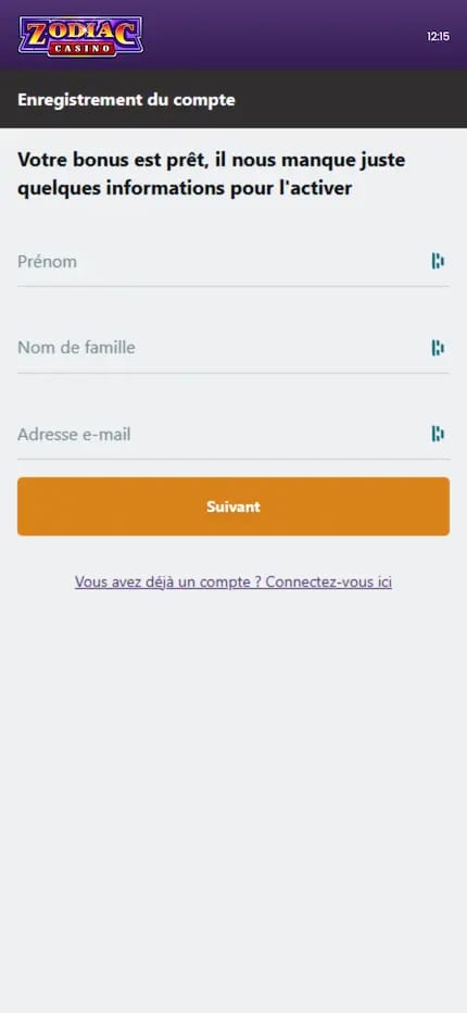 Formulaire d