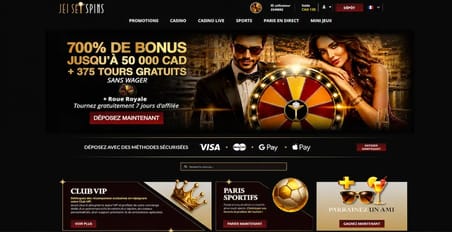 Bonus de Jetsetspins Casino