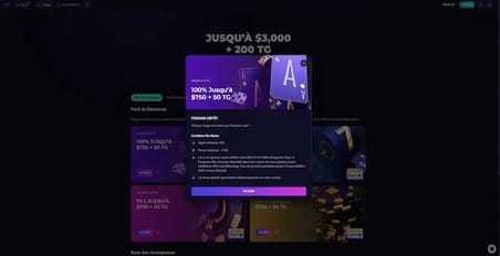 Bonus de premier dépôt Lucky7even